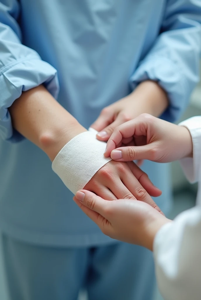 loosely cover the area with dry sterile bandage