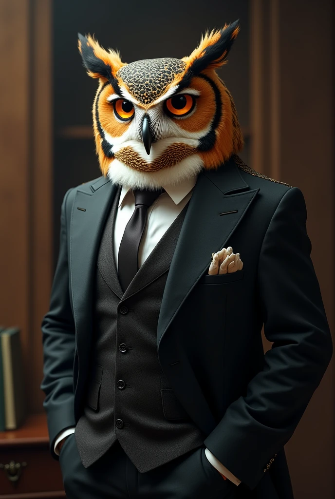 owl with suits