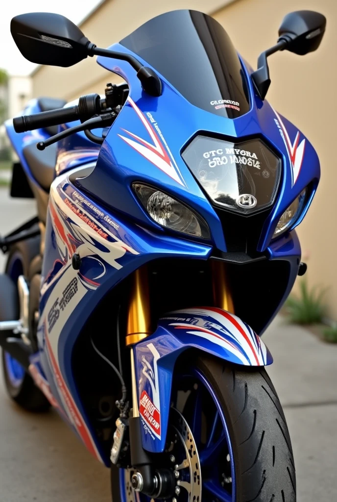 My bike is Honda CB300R, can you create a stickering ideas for the bike. With CB300R