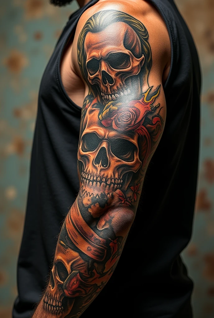 Gangster forearm tattoo