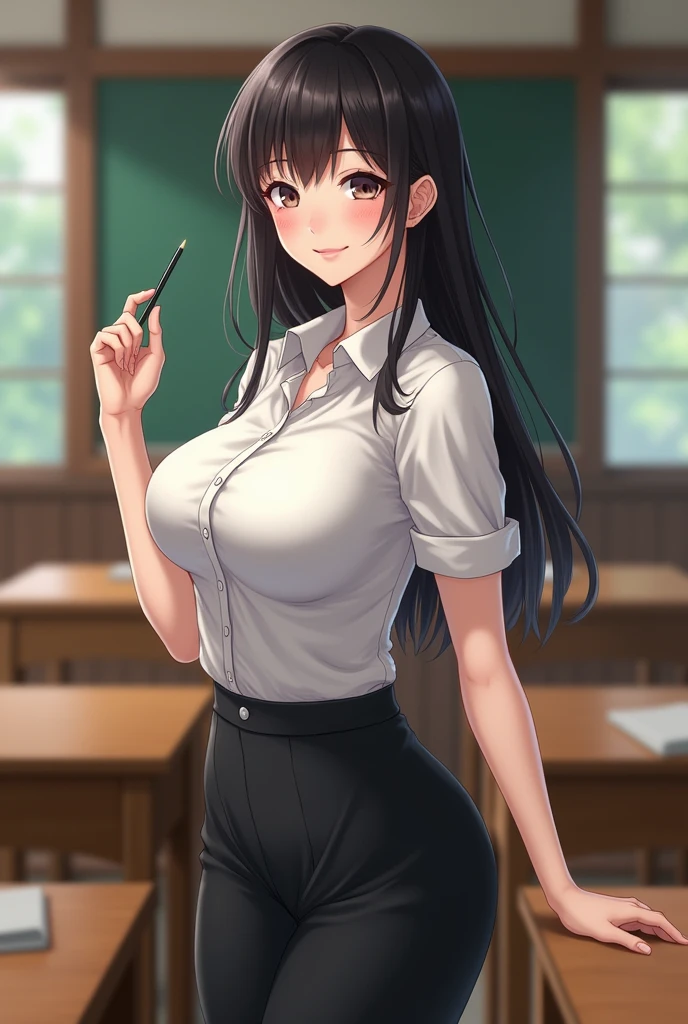 Japanese busty female teacher
