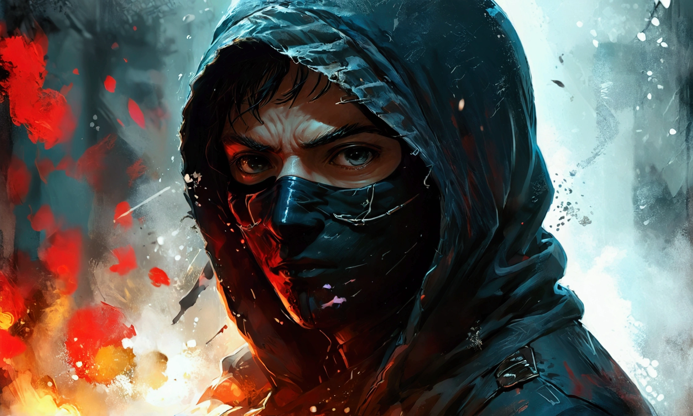 MASKED THIEF,manga style art