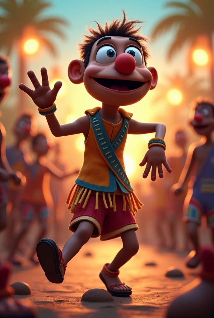 A very funny animation of a puppet dancing the Congo branch