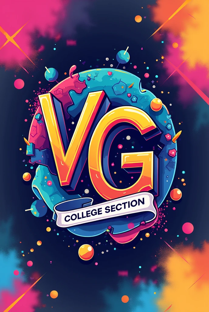 Make a college massenger group logo, college name:VGC, section B