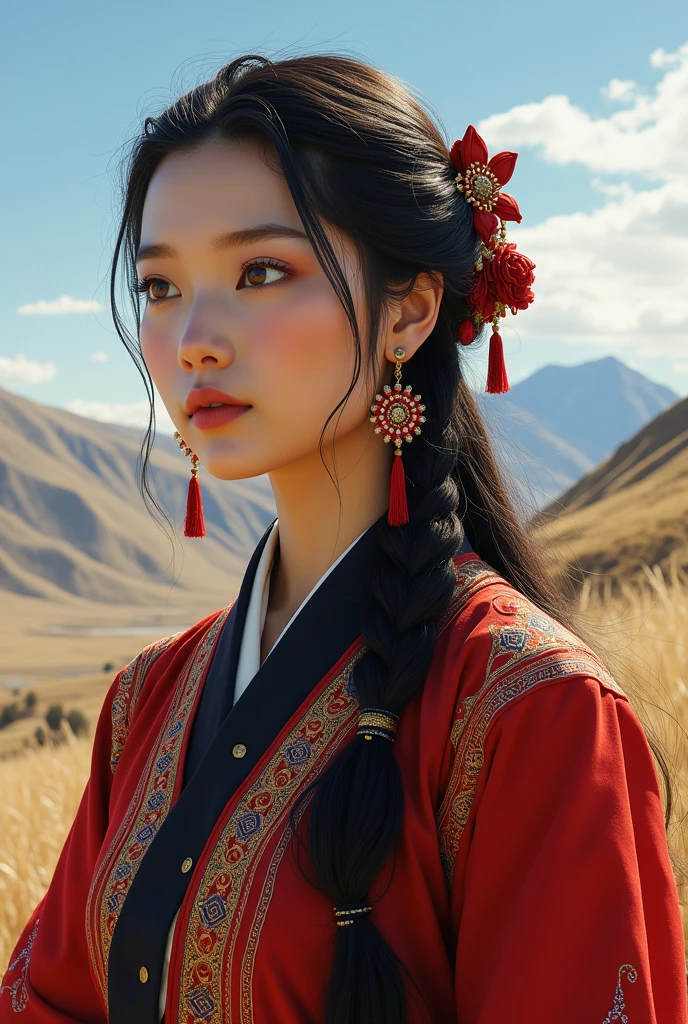 Mongolian beautiful woman