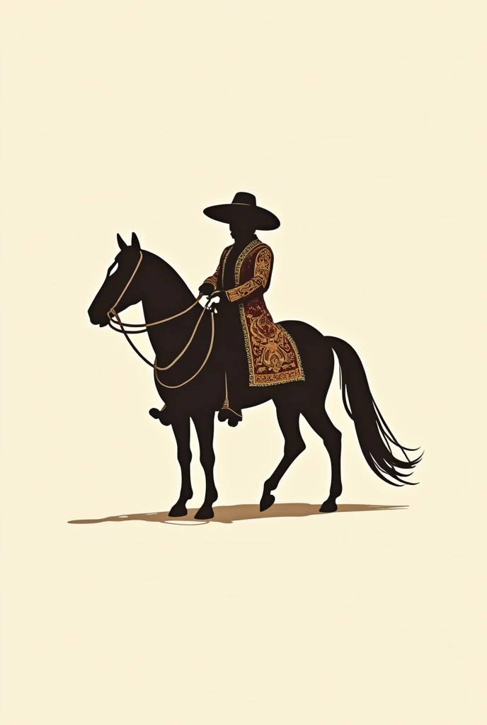 Make me a logo with the name of the Spanish golden charro that is simple and elegant