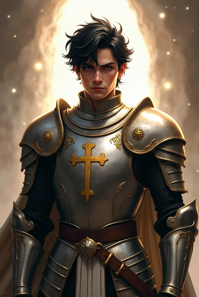 holy knight of god black hair young