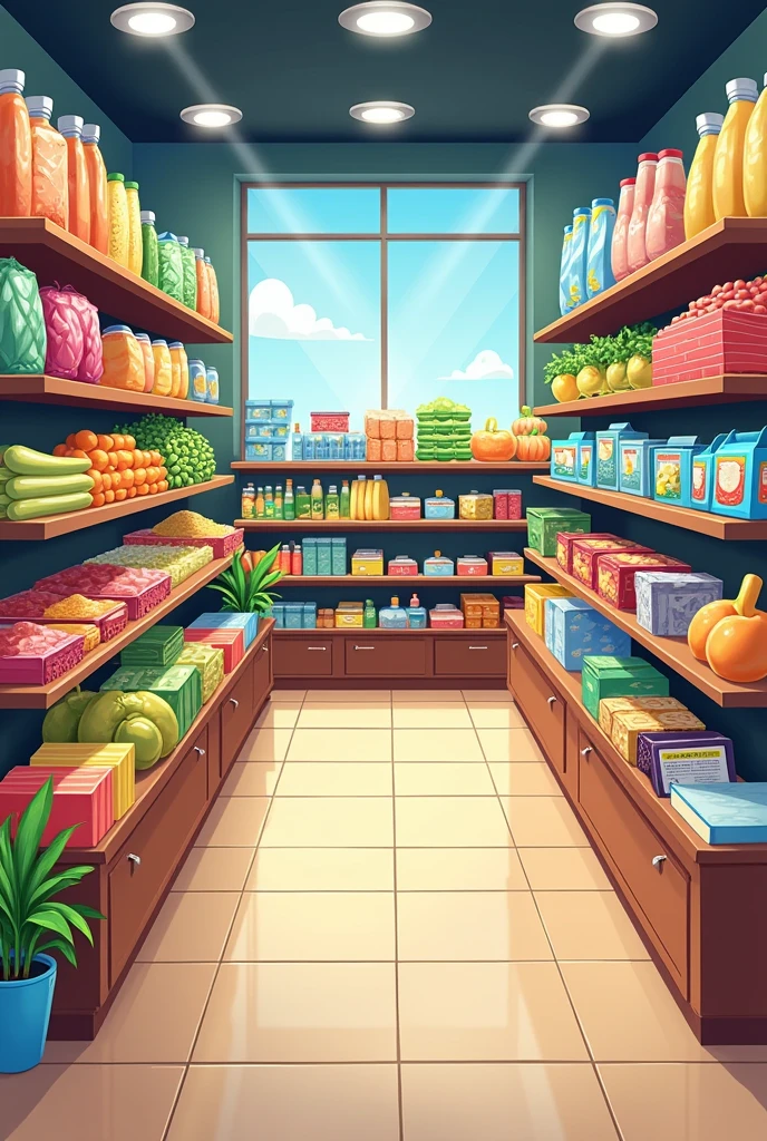 Make poster for a grocerry and stationary board for a store, by putting the name as Mallika Stores and stationary with some pictures of goods