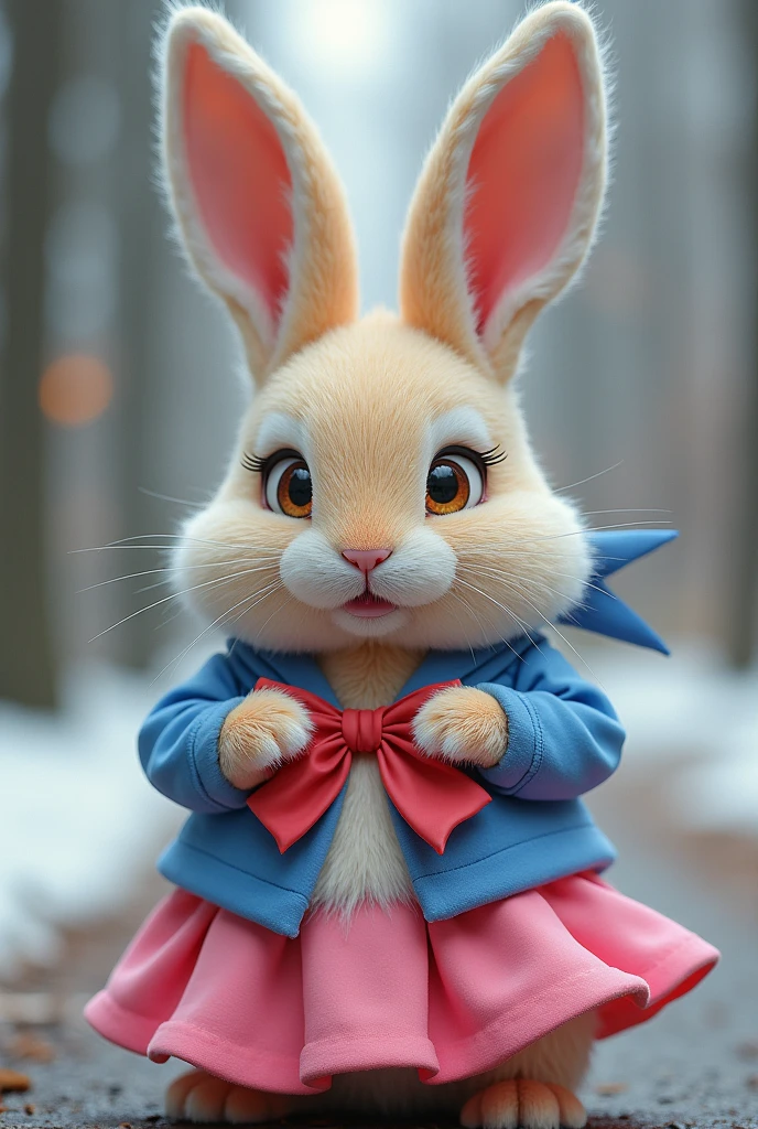 Cosplay、An anthropomorphic animal rabbit dressed as Sailor Moon