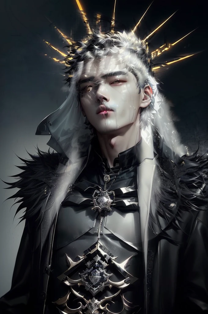 there is a man with a black jacket and a black shirt, jungkook, cai xukun, hyung tae, jung jaehyun, young wan angel, taejune kim, wan adorable korean face, ten lee, jinyoung shin, hong june hyung, a handsome man，black short hair, male ulzzang, with short hair, boy has short black hair, black haired yoongi