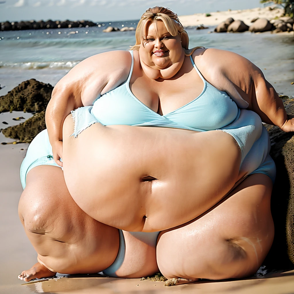 Pamela Anderson massive morbidly obese immobile ssbbw too fat to walk