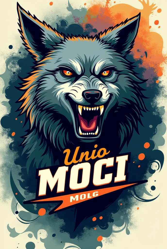 Team shirt written União Mogi with wolf theme
