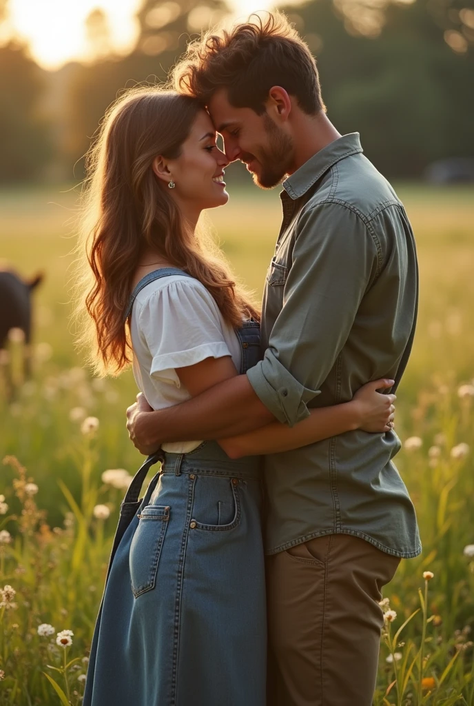beautiful tall woman lifting a man