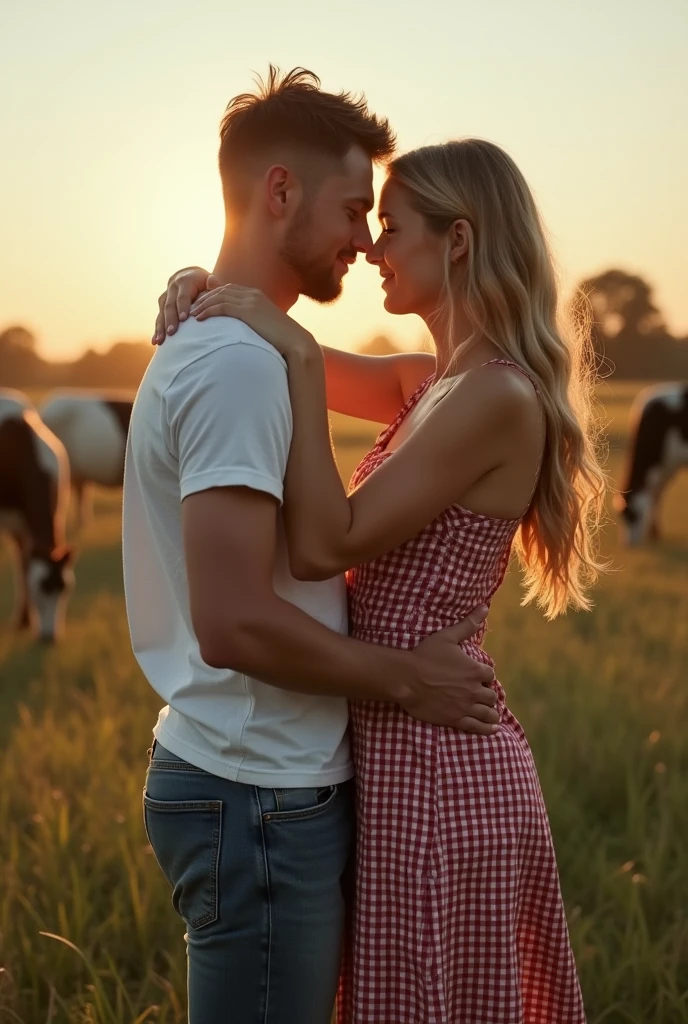 magnificent body, A luscious milkmaid has fun with her boyfriend on a farm. Hard fucking