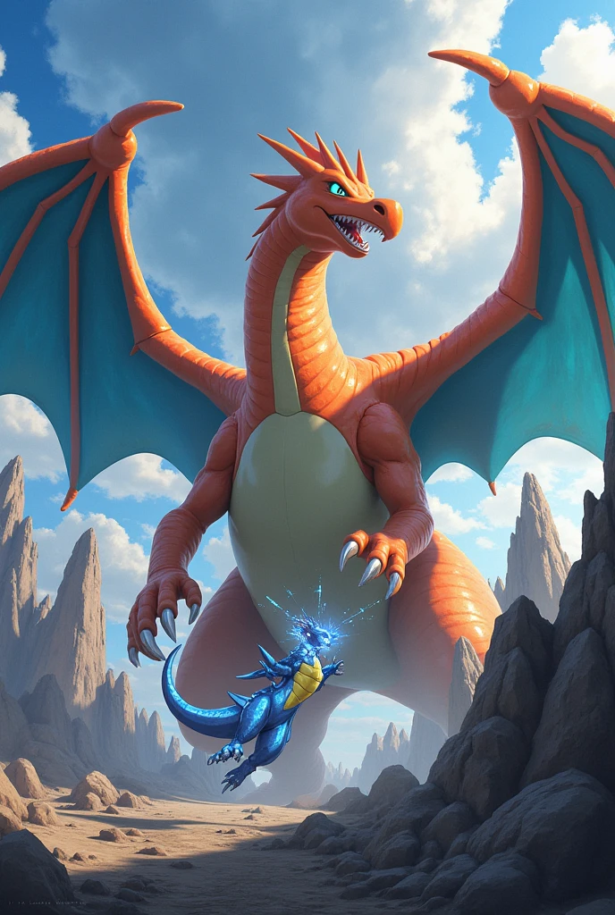 Pokemon ASH VS GOH 4K ULTRA HD CHARIZARD GIGANTAMAX SHINY VS ASH-GRENINJA SHINY GIGANTAMAX