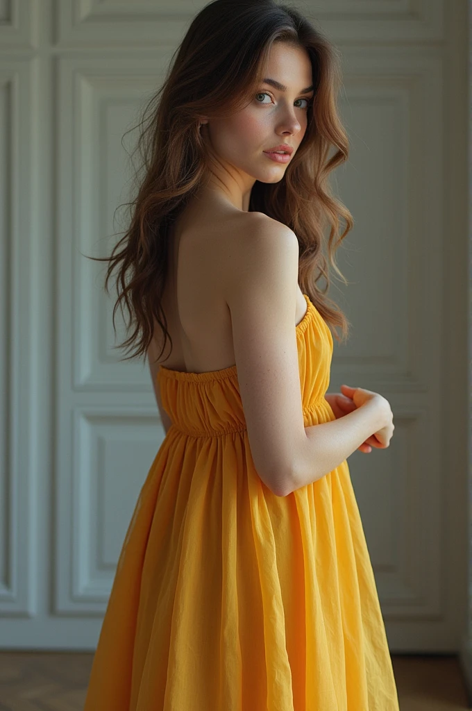 A girl without any dress who showing her vigina