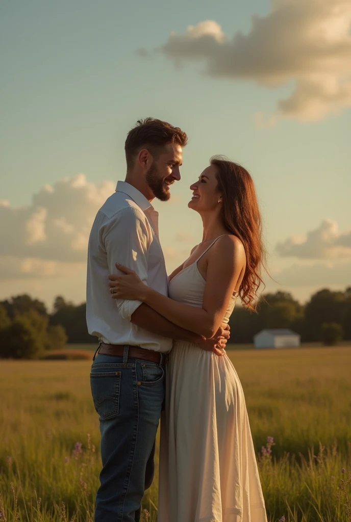 magnificent body, A luscious milkmaid has fun with her boyfriend on a farm. Adult. Vagina like