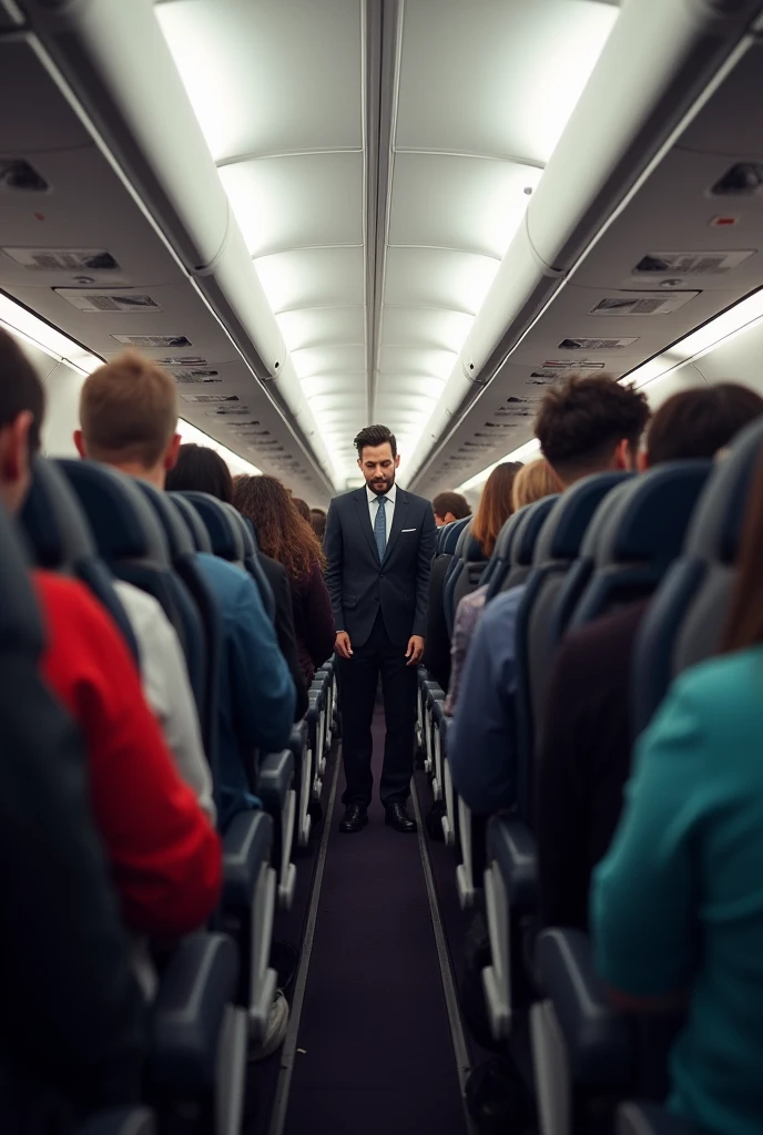 People on an airplane