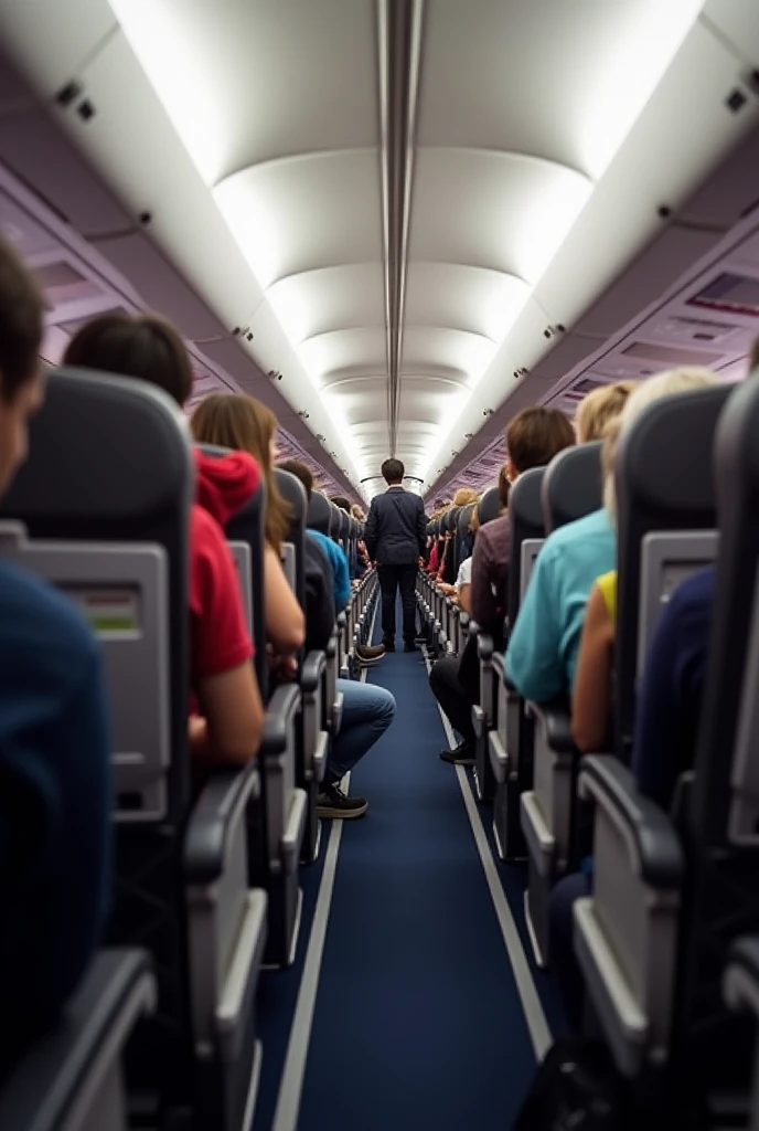 People on an airplane