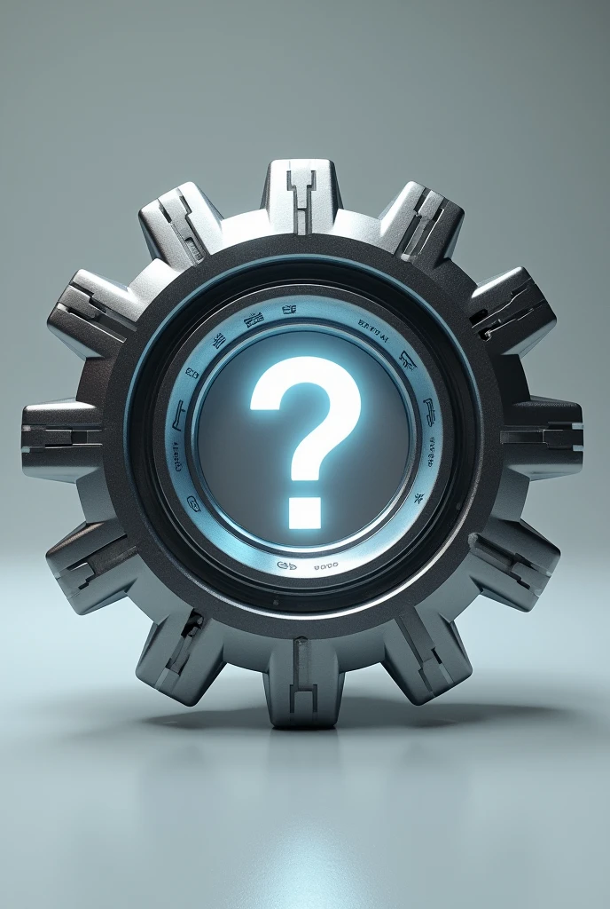 Gear with question mark in the middle