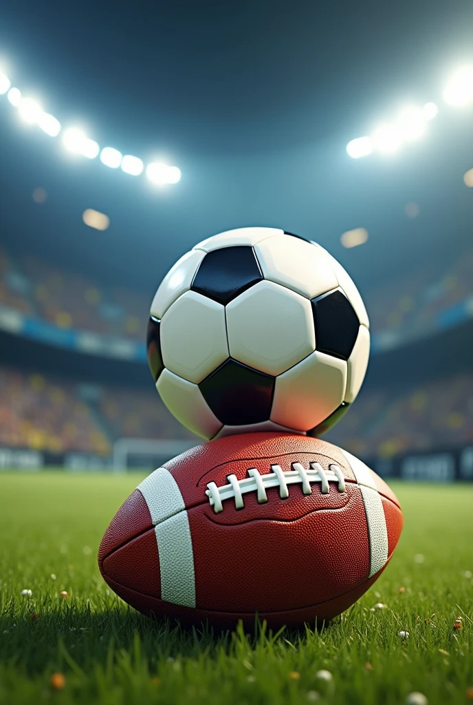 image that has objects from various sports