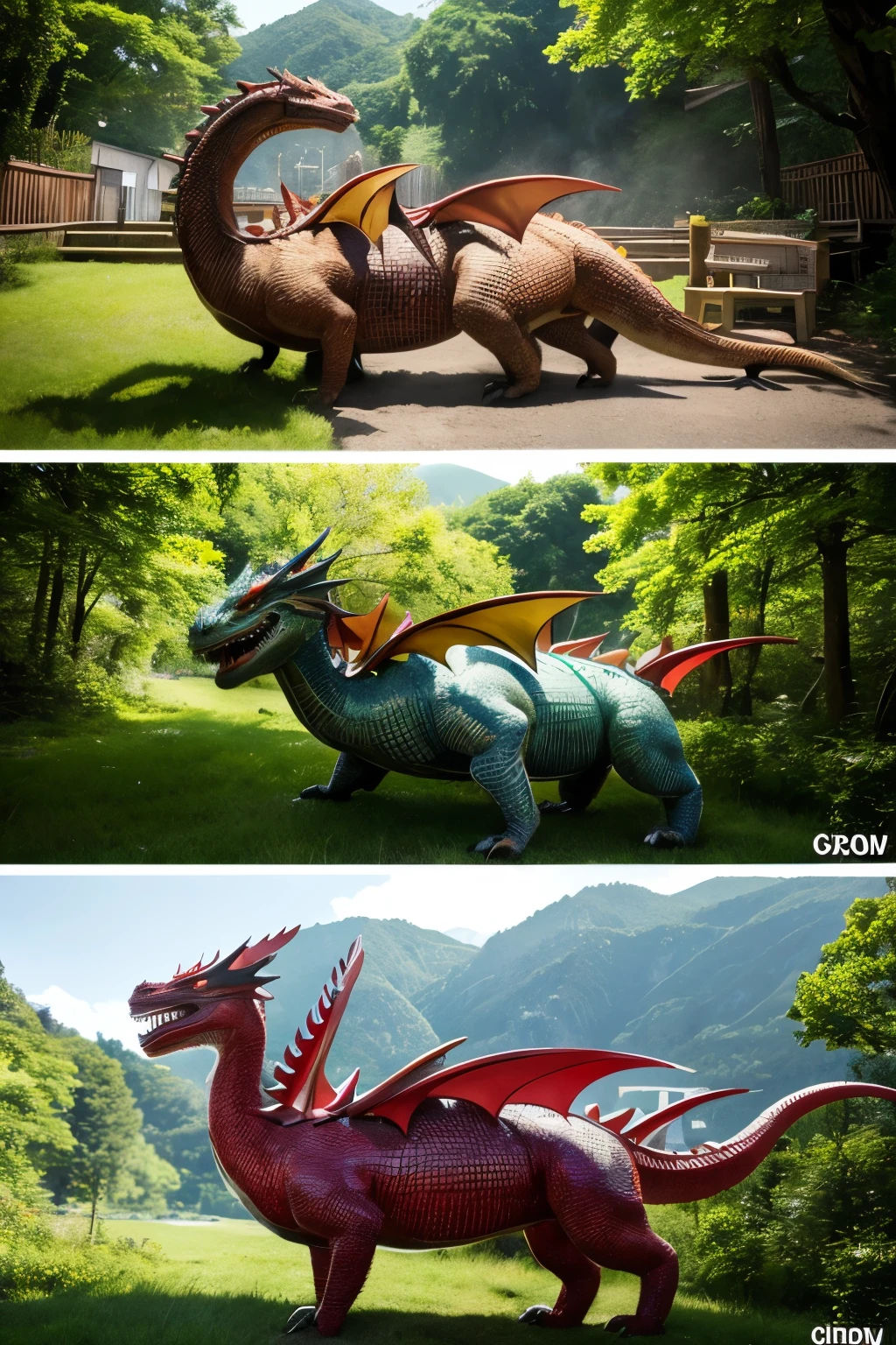Live-action version、Real、Different world、dragon、grow、