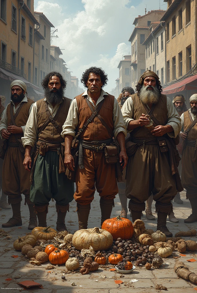 Illustrate an image that could represent the outcome of the war of the peddlers in 1710
