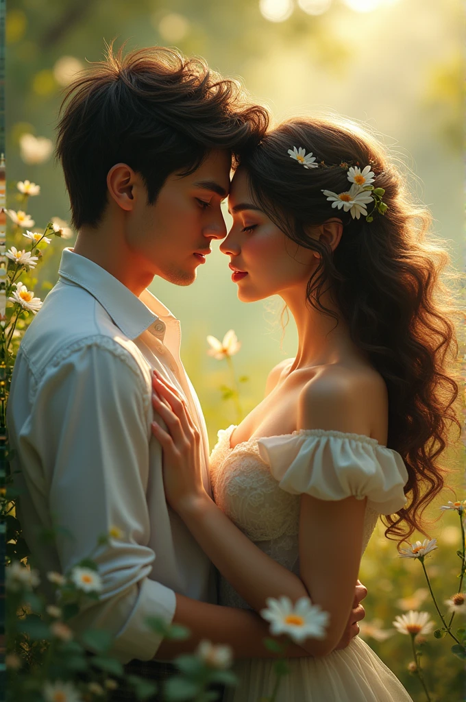 A handsome boy with a beautiful girl