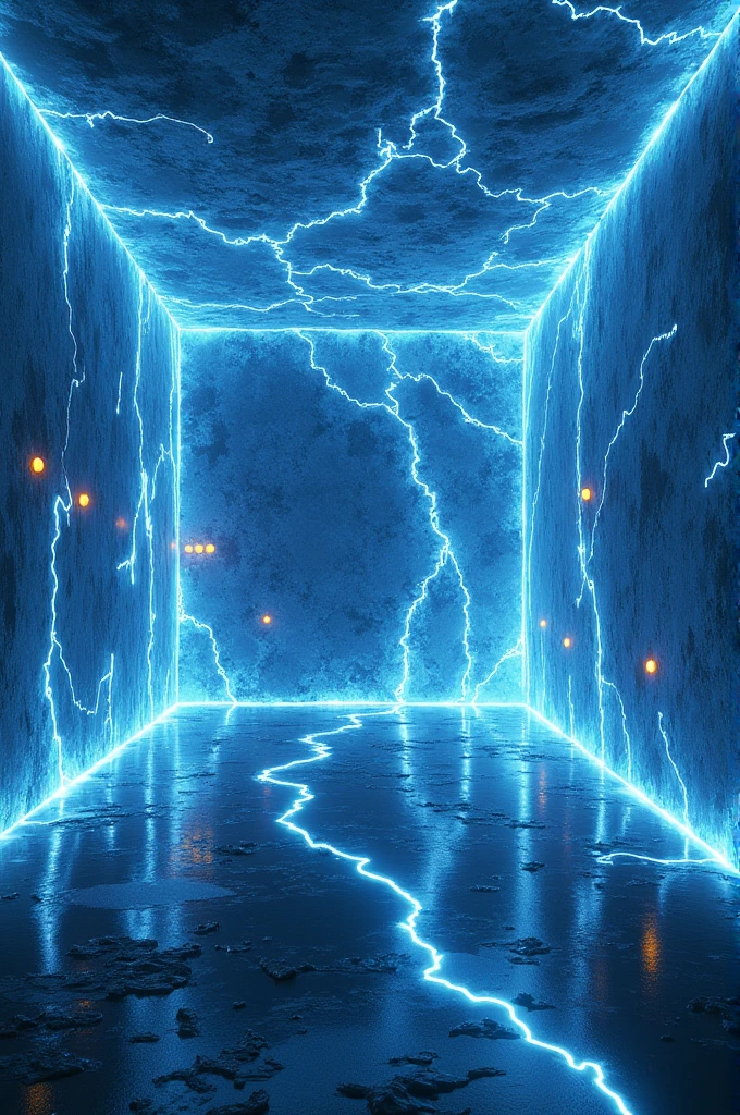 A room made of electricity
