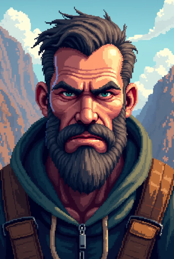 Draw Rex Engelbert in pixel art
