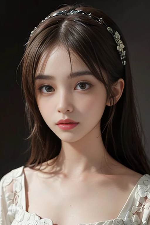 Antique hand painted, Beautiful Face