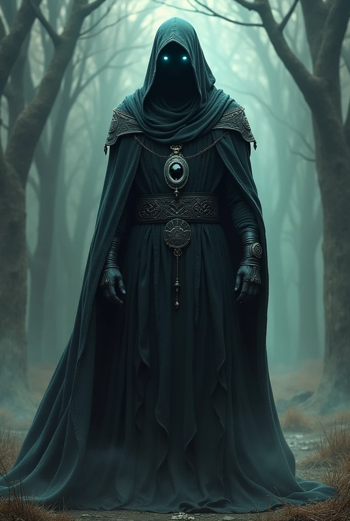 Yusuf is a tall, hooded man, with an aura of power and mystery. His face is always hidden by a hood, and his eyes shine with an unearthly light. He is a master of the arcane arts and has vast knowledge of Tormenta and its magics.. The magic key he carries is a silver amulet with a black crystal in the center., that glows softly when in contact with magic.