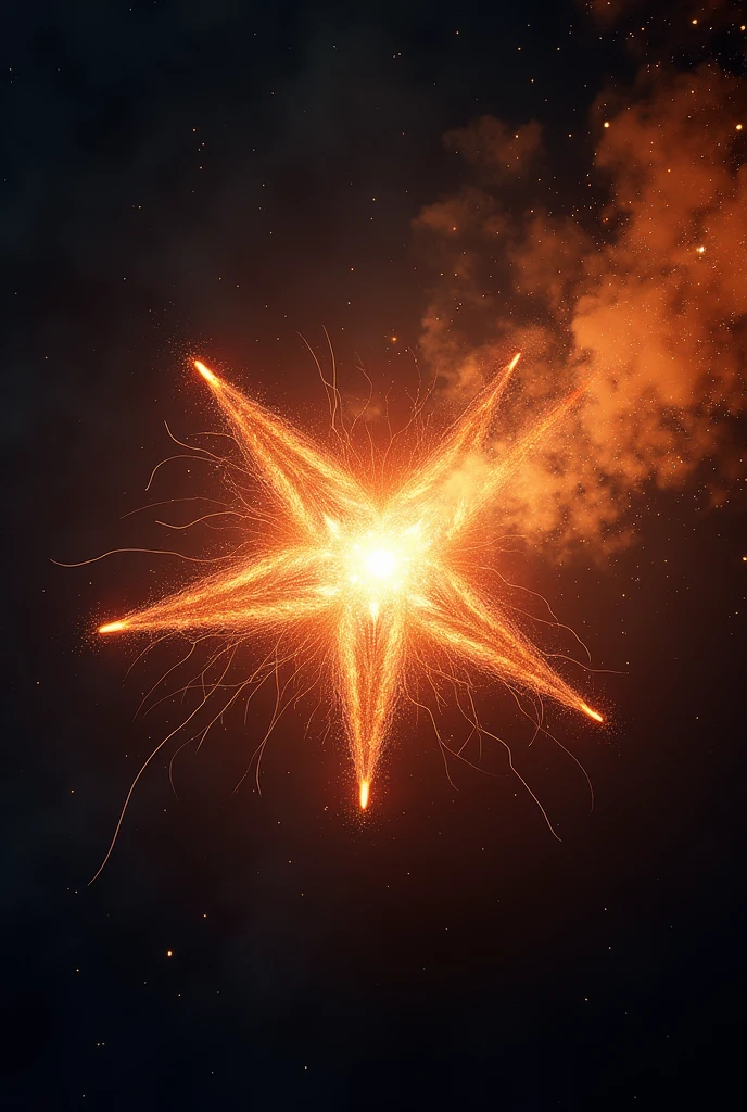 Create an image of an exploding star