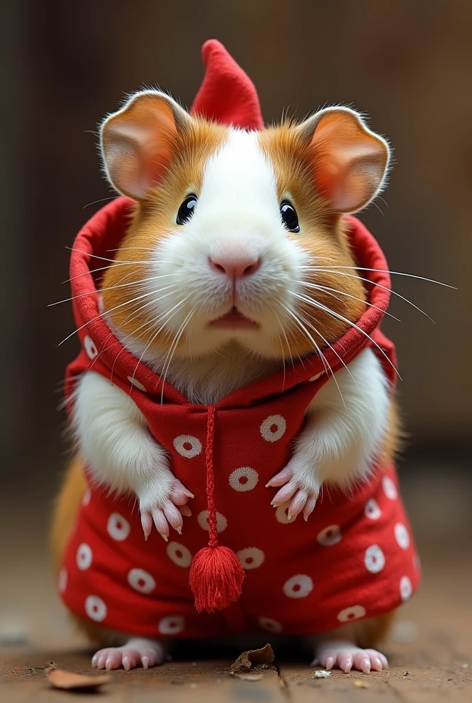 Please, Create a female guinea pig dressed in a Tacna polka costume
