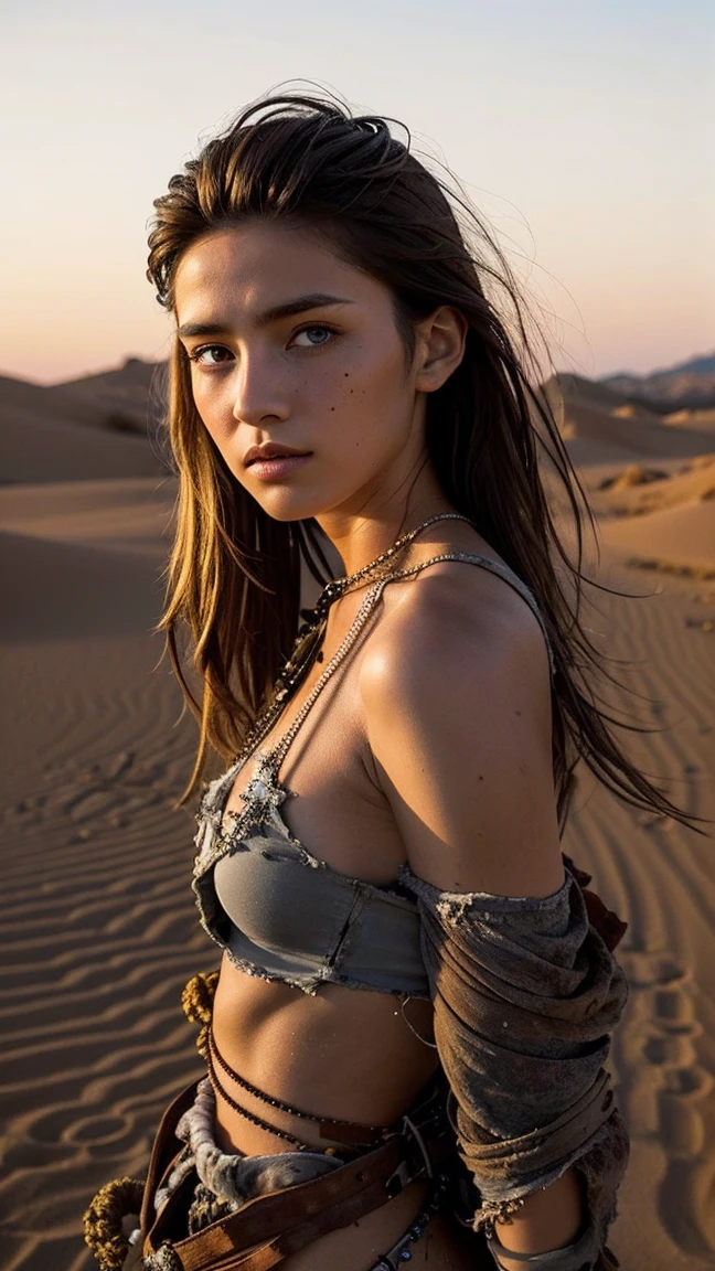 (disorderly, 8k, 4K, masterpiece, very detailed:1.2), alone, 1 girl, side view, perfect face, 1 girl, looking at viewer, alone, stand, female, solid body, big bust, Hair covering the forehead, Flowing bangs, 1 girl, alone, blue sky, Flowing bangs, Restraint, (Place your arms behind your back:1.4), Restraint, shorts, t-shirt, hogtie Restraint, messy hair, lie down, Tied down, Tape gags