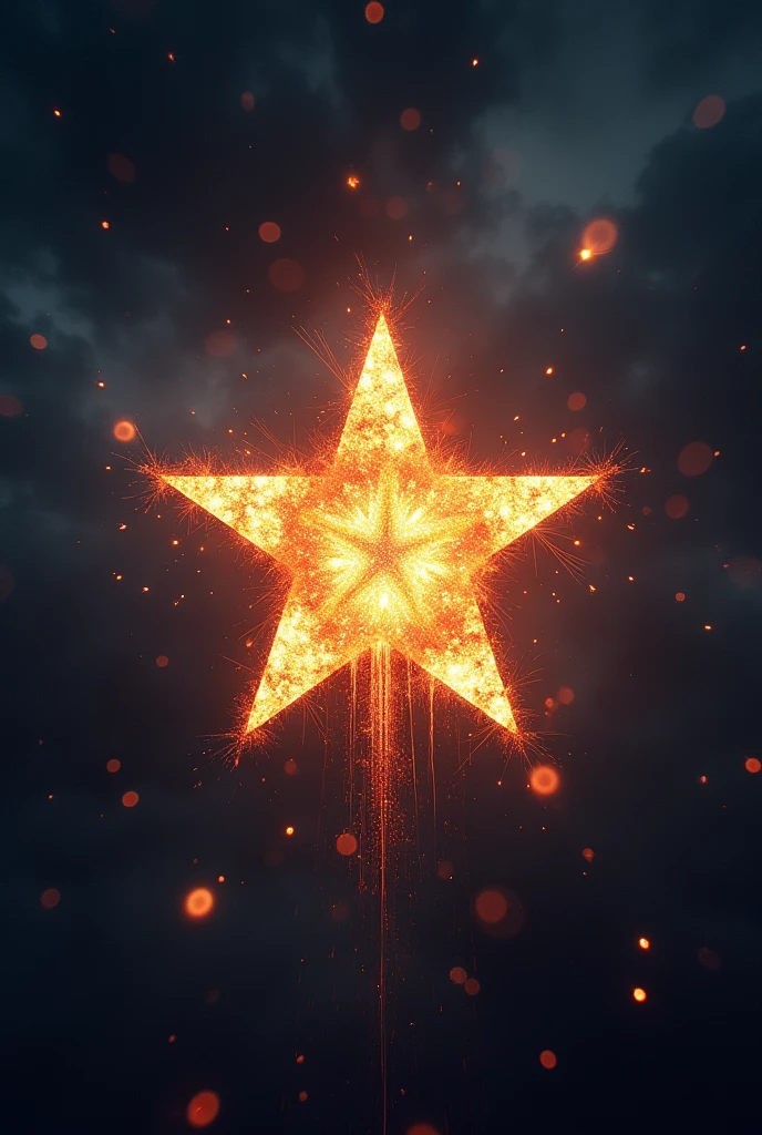 Create a star destroyed at the end completely