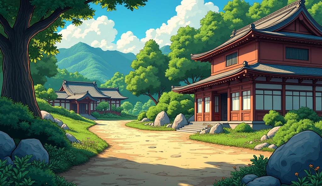 Create a dynamic and vivid comic book style illustration reminiscent of Hayao Miyazaki's distinctive style of an empty stable
