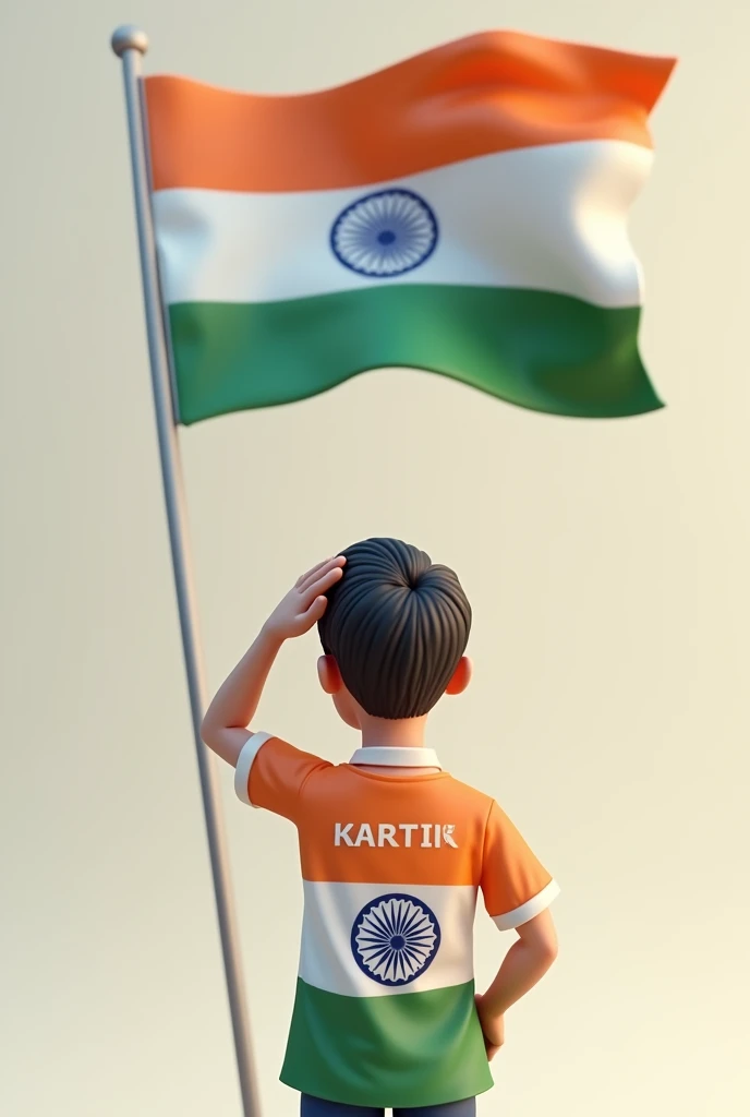 I want Korean flag Indian flag shaking hands photo 3D। And in the background there should be pink colored water and green tree of India and painting of Korea
