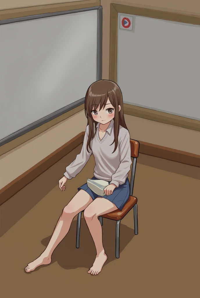 classroom、sit、Spread your legs、naked、Orgy