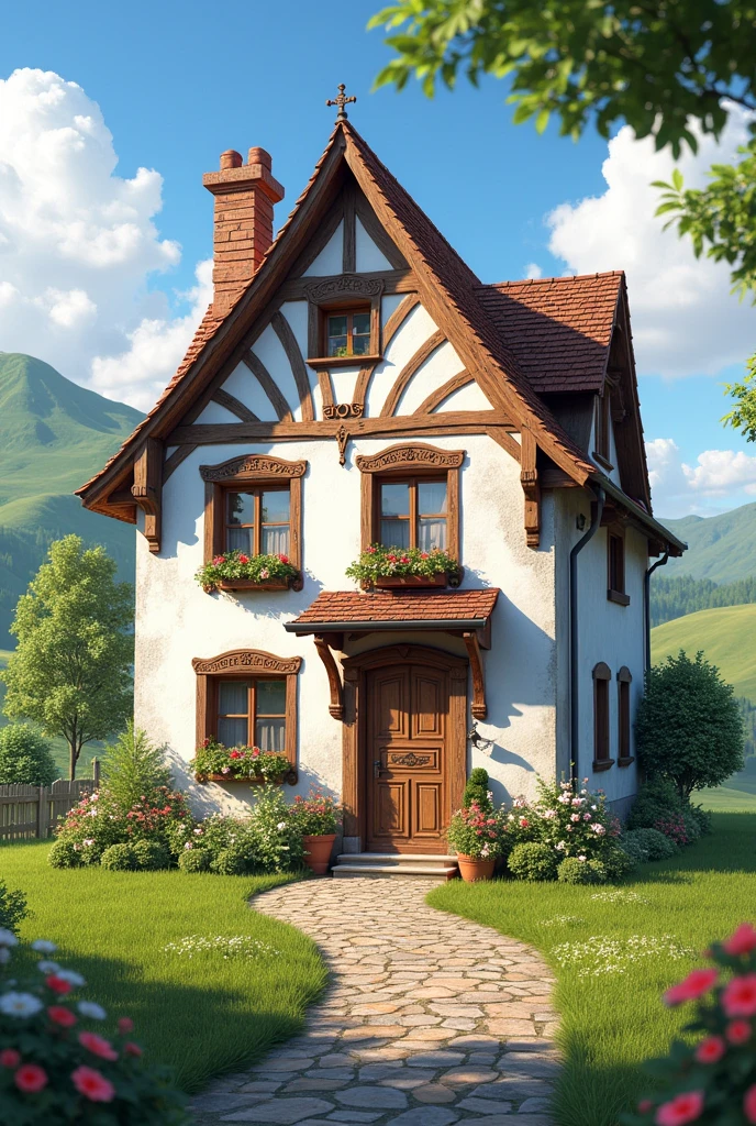 house europe white wood