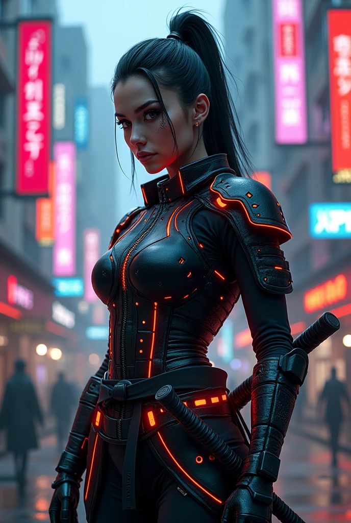 Cyberpunk Samurai Woman