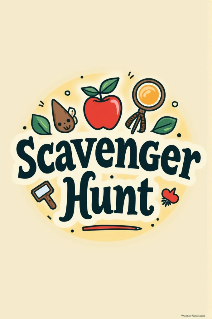 Create a logo with the title: Scavenger Hunt