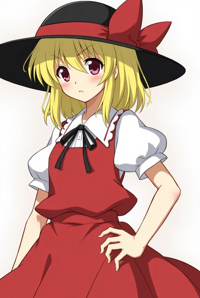 Reimu　博麗の巫female　female　Black Hair　Marisa is characterized by her red ribbon　魔female　female　Blonde　The double protagonist wearing a black hat wants a dick while her pussy is dripping with love juice