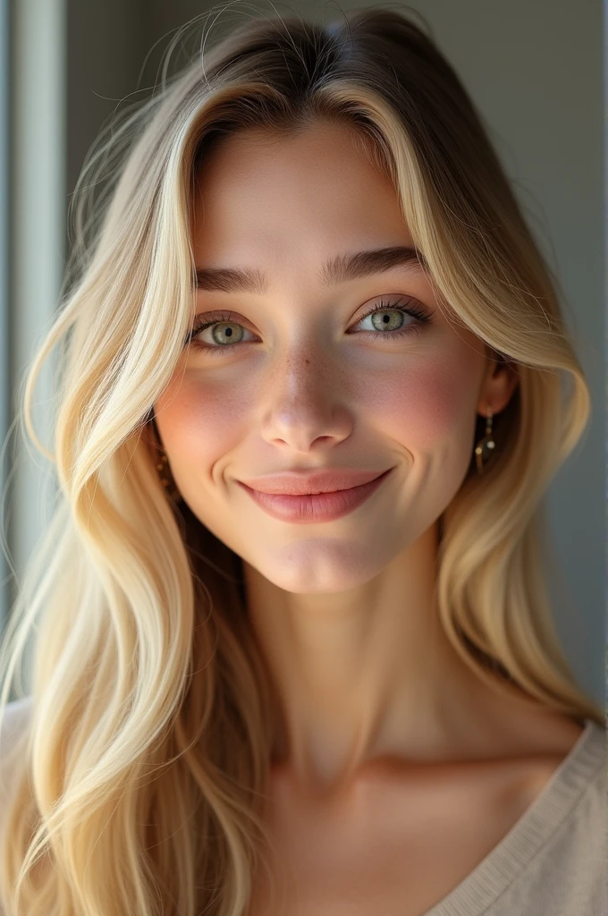 Make a 20 year old girl blonde