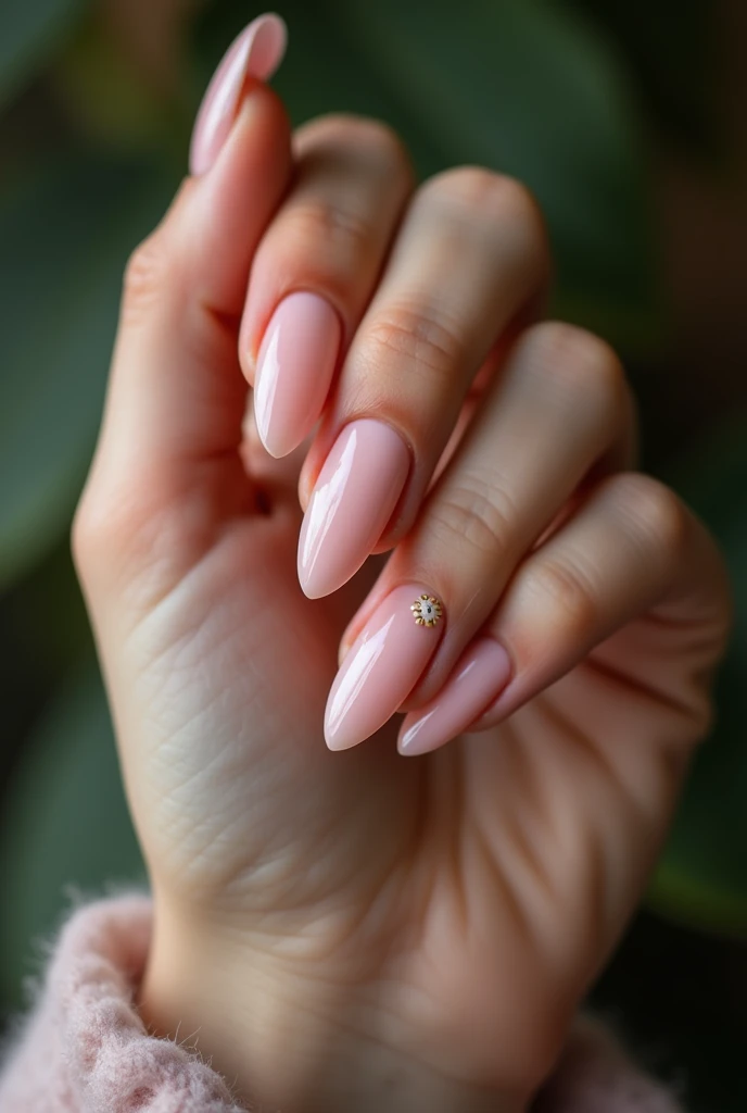 perfect hand of women, perfect hand shot, detailed image of hand, beautiful and realistic nail design, shot form i phone 16 pro max with lens blur and bookeh effect