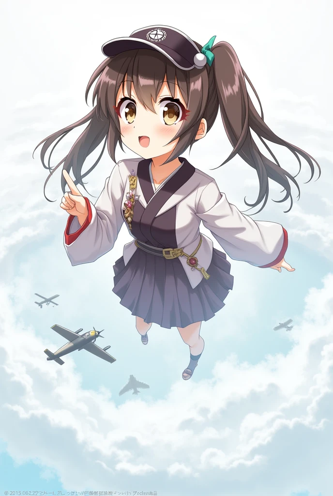 1girl, ryuujou (kancolle), solo, brown hair, twintails, brown eyes, visor cap, magatama, open mouth, aircraft, smile, airplane, white background, japanese clothes, simple background, kariginu, upper body, long hair,nsfw, (RAW photo, best quality), (realistic, photo realistic: 1.3), best quality, highly detailed, dancing, flying, panorama, vista, smile, shy, floating, levitating, dynamic pose, masterpiece, super detailed, illustration, 1 girl, upper_body, dynamic angle, world masterpiece theater, messy_long_hair, best quality, extremely detailed CG Unity 8k wallpaper, ink, amazing, cinematic lighting, lens_ flare，dunhuang_style,(epic tMasterpiece,max best quality,ultra-highdef,ultra-highres),ultra-detailed,ultra sharp focus,varies,multi,nude etc. --v 6 --s 1000 --c 20 --q 500 --chaos 100