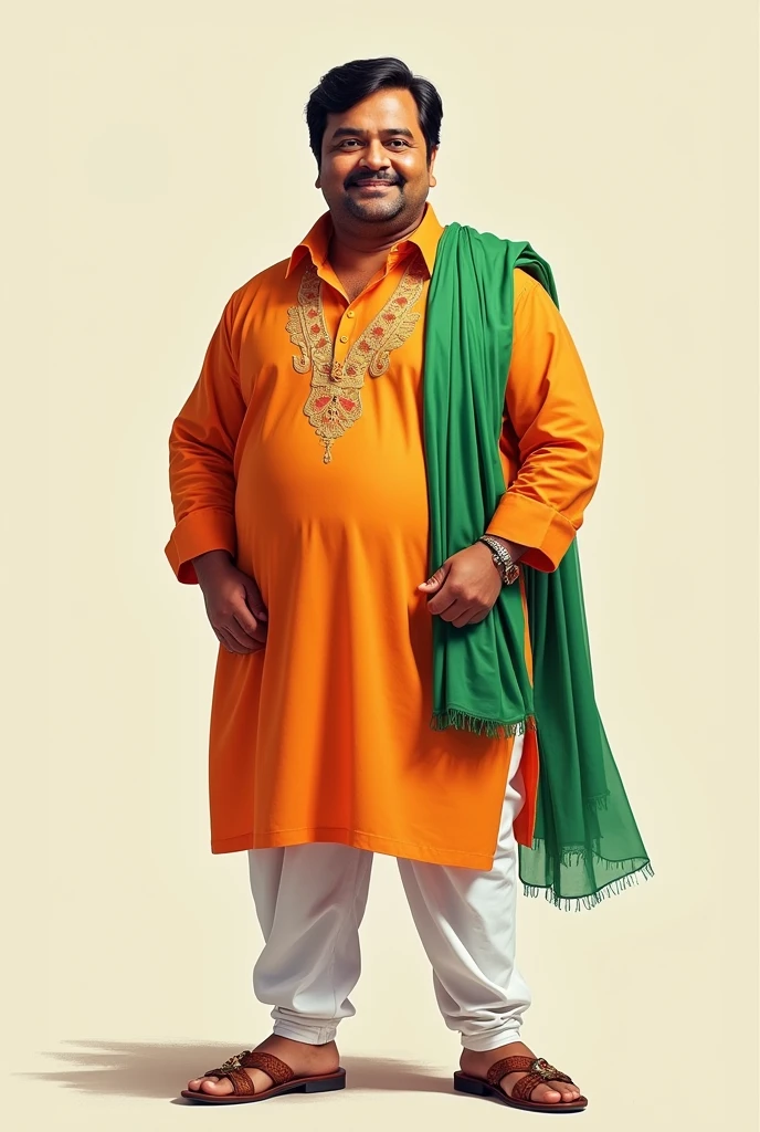 Jethalal character wearing trio colours like india flag