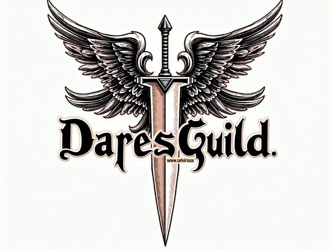 dagger voadora, dagger, wings, symbol, clan, black backdrop, symbol para clan, symbol para guild, online games, nothing written