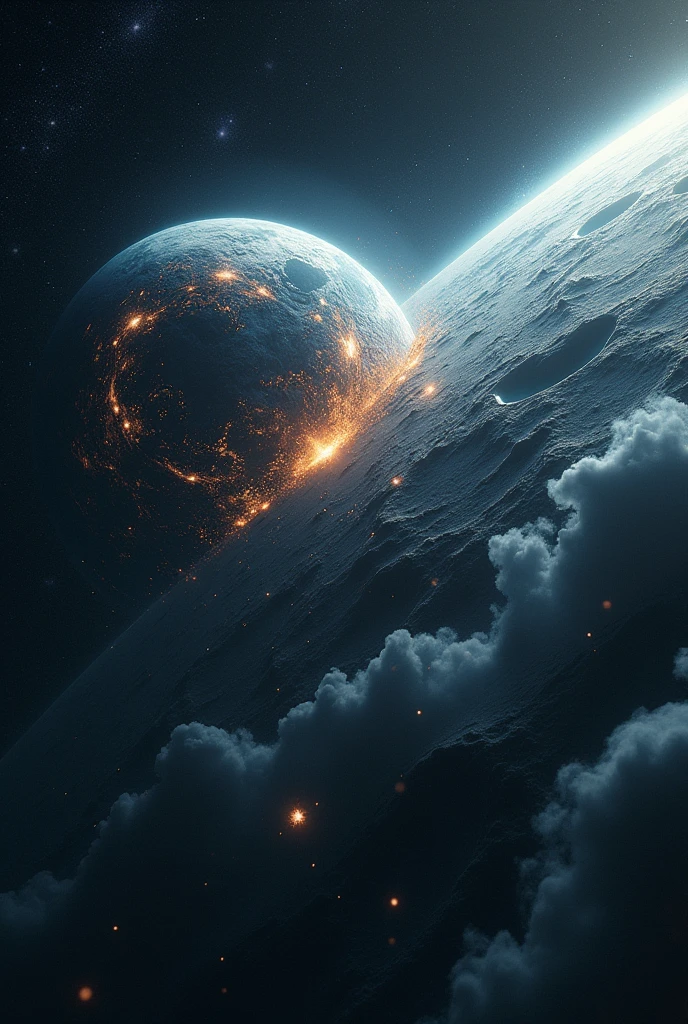 Oh no! the moon is hitting the earth