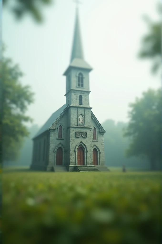 Church out of focus